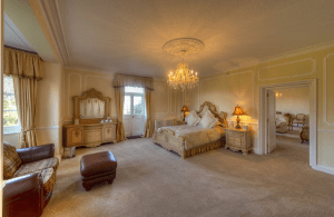 Hennessy Suite is spacious with Balcony access to the Rye Suite overlooking the formal gardens and Camber Sands